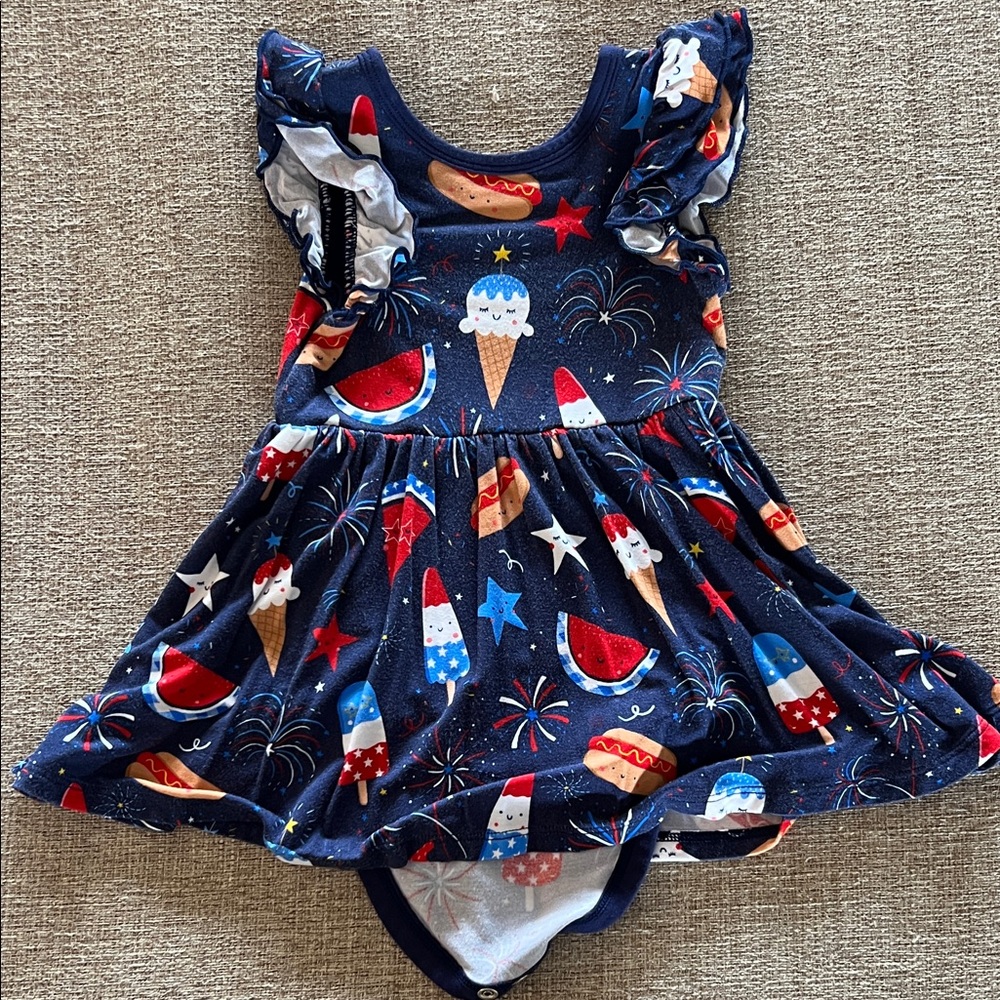 Little Sleepies Colorful 4th of July print